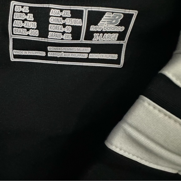 New Balance Black Shorts with White Stripes - Picture 6 of 6